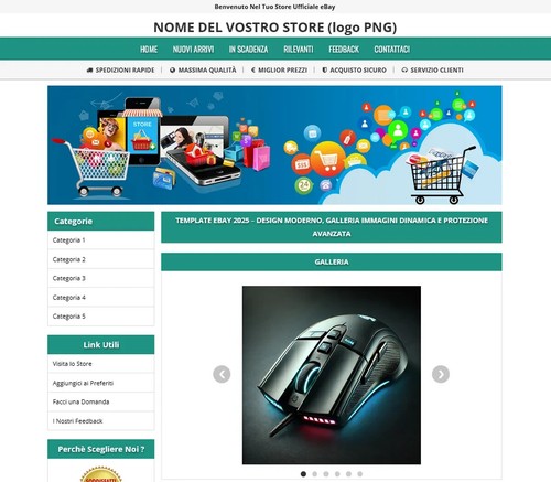 ๐น Template eBay 2025 โ Nuova Galleria (On/Off) Sistema di Sicurezza Avanzato ๐น - Foto 12 di 14