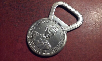KONIG LUDWIG II VON BAYERN SCHLOSS NEUSCHWANSTEIN SILVERPLATED BOTTLE OPENKER