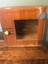 original vintage medical antiseptic sterilizer wood cabinet box
