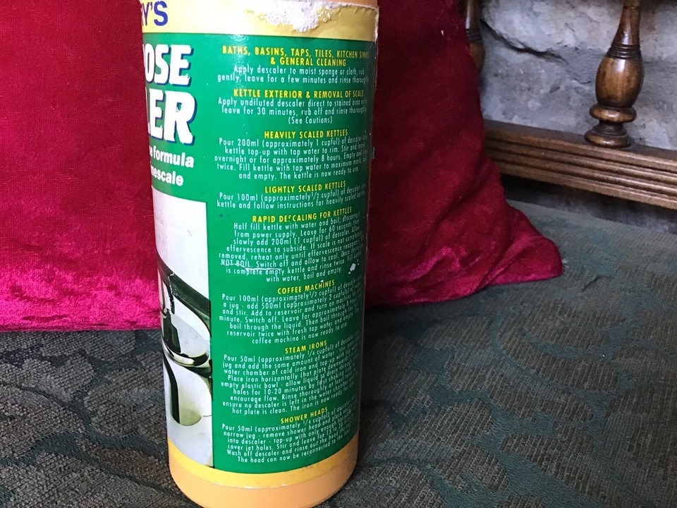 VINTAGE RETRO SAINSBURY’S ALL PURPOSE DESCALER 500ml REMOVES LIMESCALE