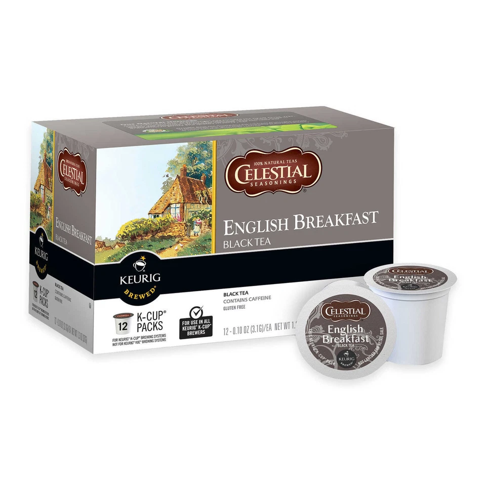 Té Desayuno Inglés Celestial Seasonings 12 a 168 K tazas Elige cualquier cantidad Foto 3 de 4