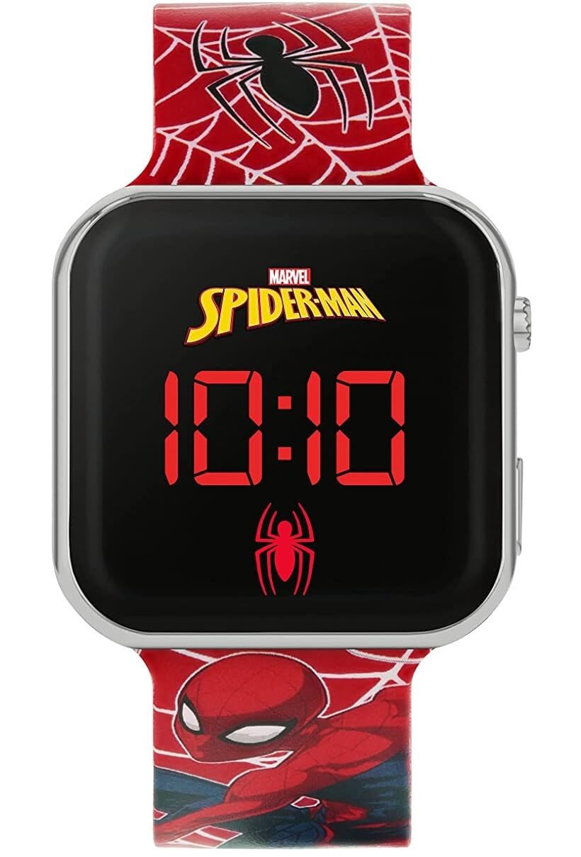 Merch Peers Hardy - Disney Marvel Spiderman Red Strap Led Watch Spd4719Arg NUOVO
