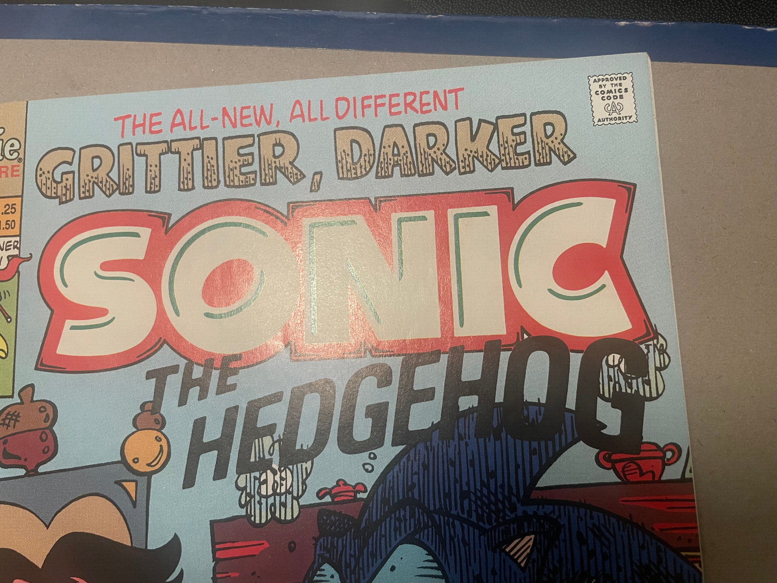 Sonic The Hedgehog #0 1993 signed by Scott Shaw Sonic 3 movie 7.5/8.0 VF+  range