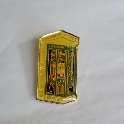 Ornament Attics Lapel Pin Hallmark Collectors Club Mansfield Oho Room For 1 More