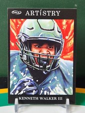 2022 Sage Artistry - Black Border - KENNETH WALKER III  #104 - Michigan State