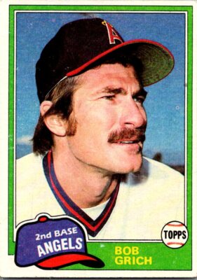 1981 Topps#182Bob GrichCalifornia Angels