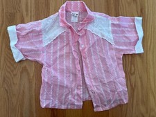 vintage winnie the pooh girls pink blouse size 5- fits like 2-3t