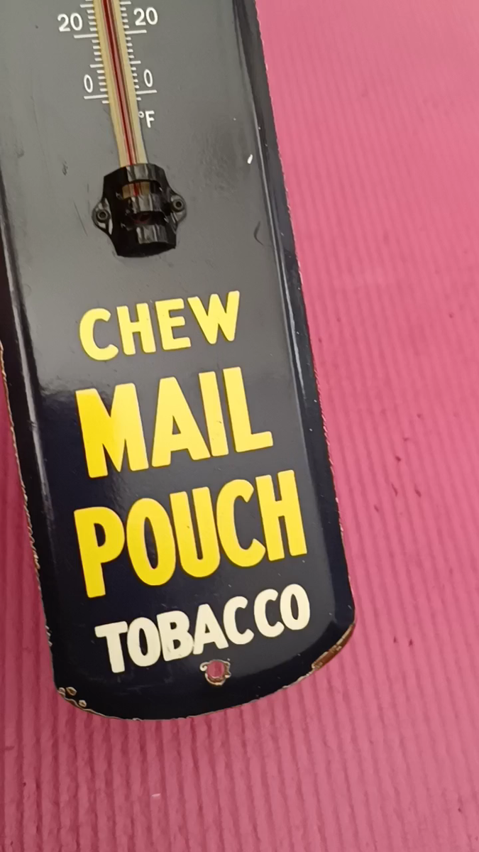Chew mail pouch tobacco Vintage Style Thermometer merchandise No