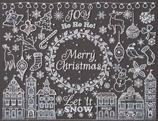 Christmas Silver sparks Bead Embroidery Kit   DIY Beaded Home Decor Wall Art