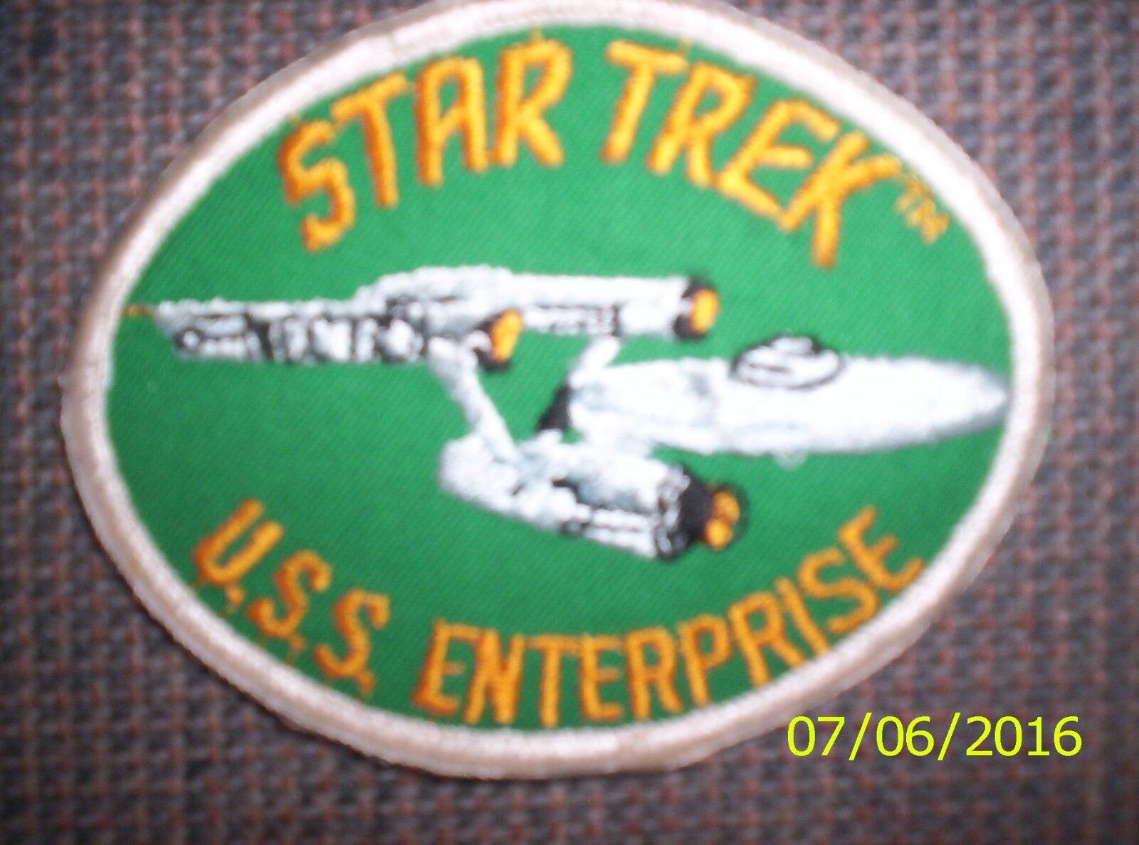 12 Differant Color Schemes Star Trek.U.S.S.  Enterprise 4”x3” New Patch Sew On
