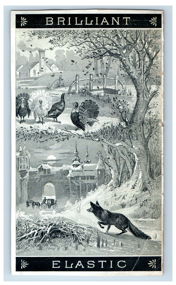 1870s80s Engraved Folder Card Pratt & Lambert Coach & Car Varnishes F