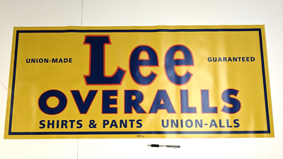リー 看板 Lee OVERALLS ショップ ディスプレイ 販促 広告 金属製 Amazon.co.jp: Lee 看板 OVERALLS 金属製 ディスプレイ用