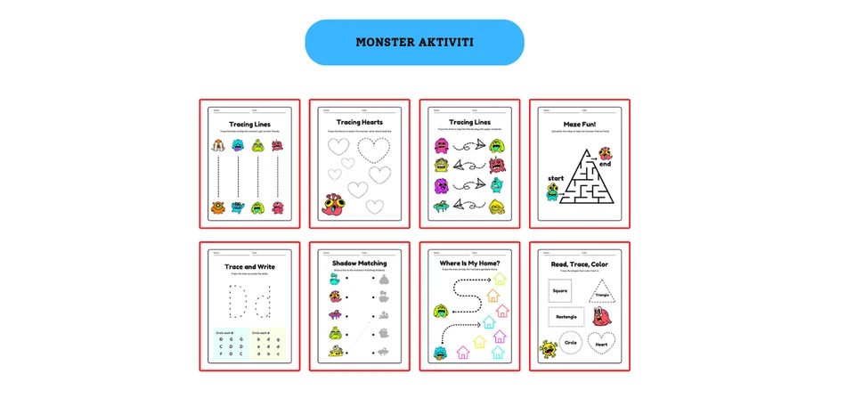 Printable Learning Pack for Kids (Ages 3-9) - Fun & Educational Activities - Image 4 of 4