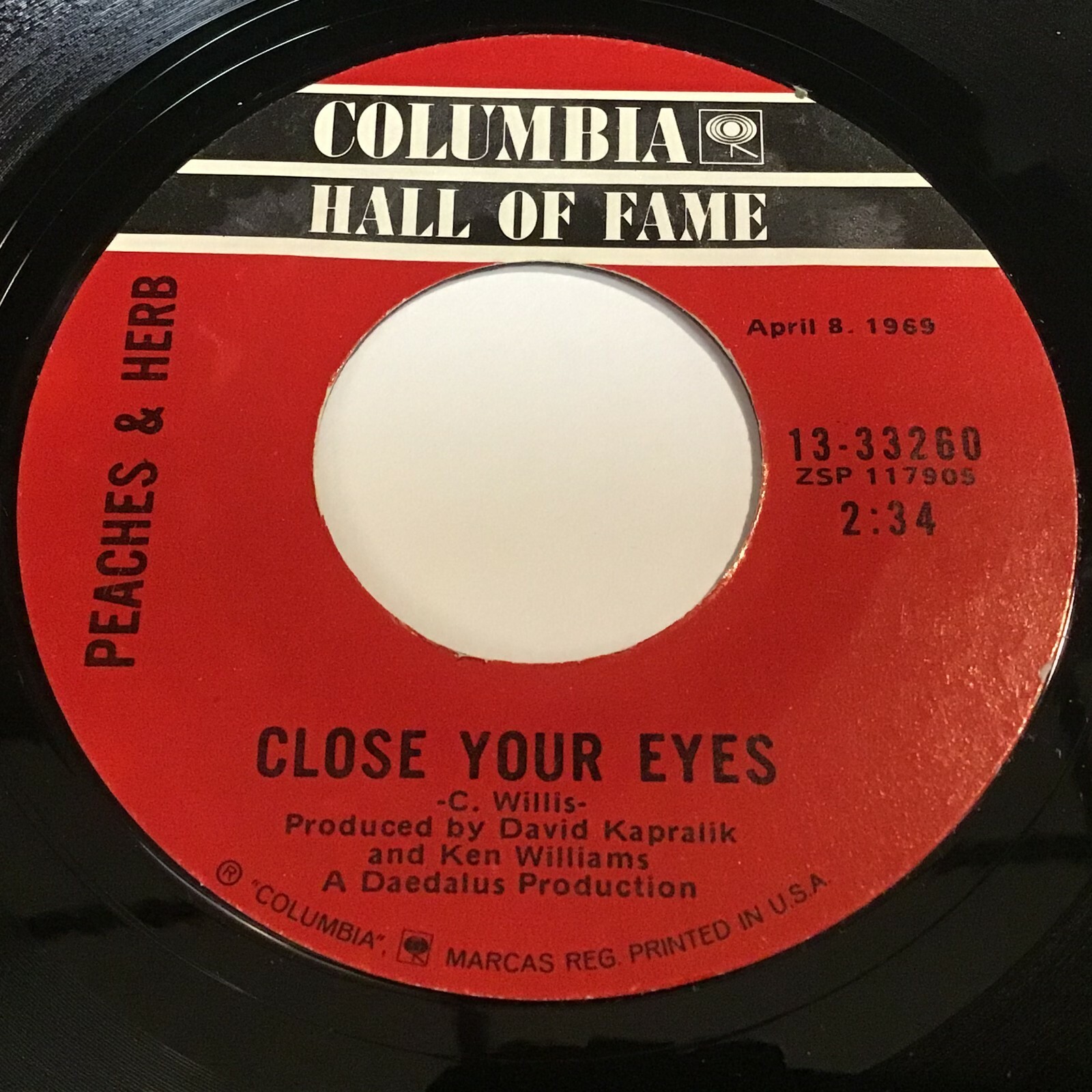 Peaches & Herb Close Your Eyes / For Your Love 45 Soul eBay