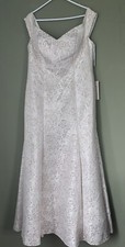 Cream Jacquard Formal Gown NWT Size XL Wedding Prom