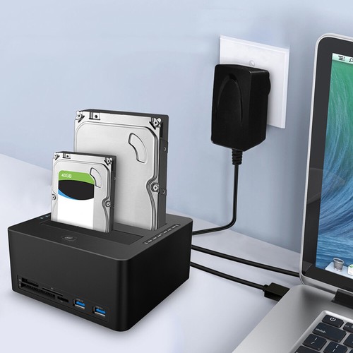 1 Set Card-reader CF/ / / Hard Disk Base USB Splitter Hard Disk Box - Photo 6/12
