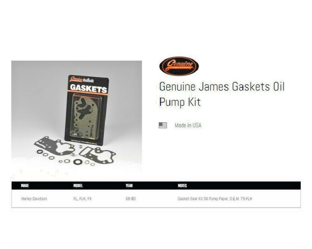HARLEY OIL PUMP GASKET KIT 68E80 BIG TWIN SHOVELHEAD MYLAR GASKETS JGI68FL eBay