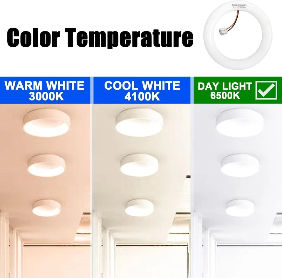 Direct-Wire LED Replacement for FC8T9 & FC12T9 Circline Bulbs, Bypass Required - Image 4 of 4