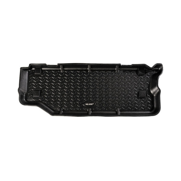 Tapis de coffre Jeep Wrangler JL 2 portes avec protection de banquette arrière noir