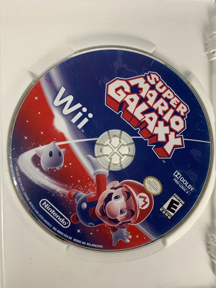 Super Mario Galaxy [Nintendo Selects](Nintendo Wii, 2011) Disc Only Mint Disc - Image 3 of 4