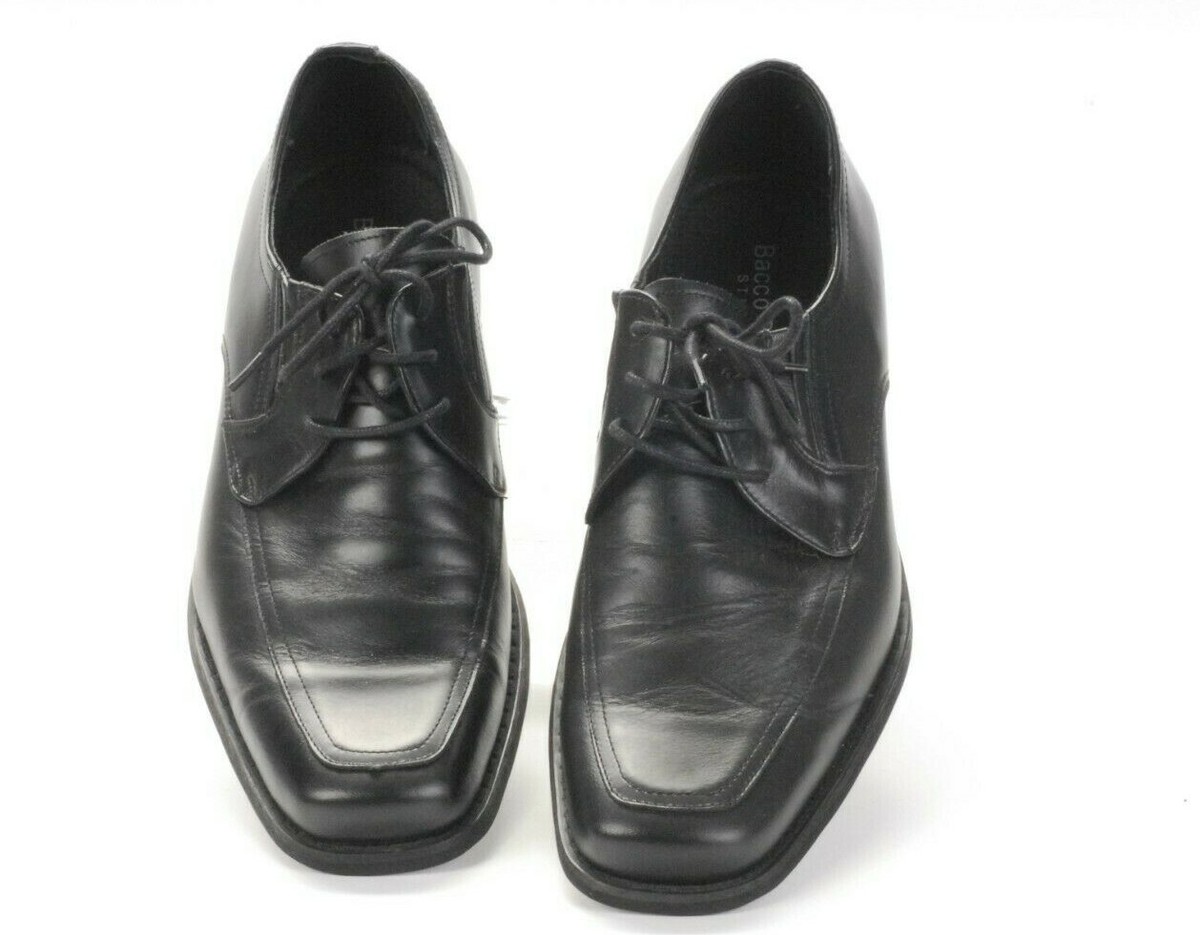 BACCO BUCCI Mens 8.5 Black Leather Oxford Dress Casual Shoes  display picture 2