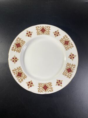 Ansley Hanleigh Bone China England Design. Rot & Orange Salatteller 20,5 cm 
