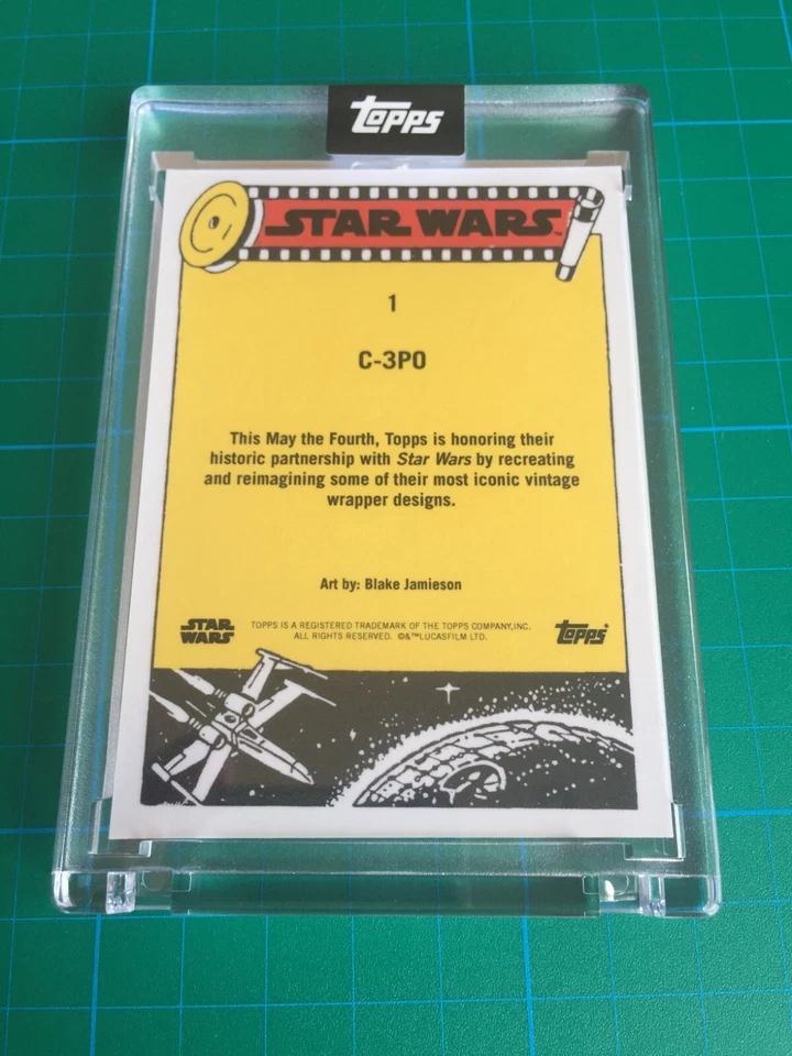 TOPPS MAY THE 4TH STAR WARS WRAPPER #1 C-3PO SEALED - Image 2 of 2