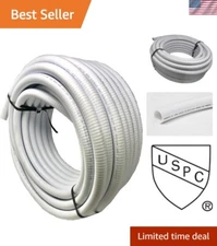 1.5" Dia PVC Pipe - 50 FT Flexible Hose for Pools & Ponds, Non-Toxic Material