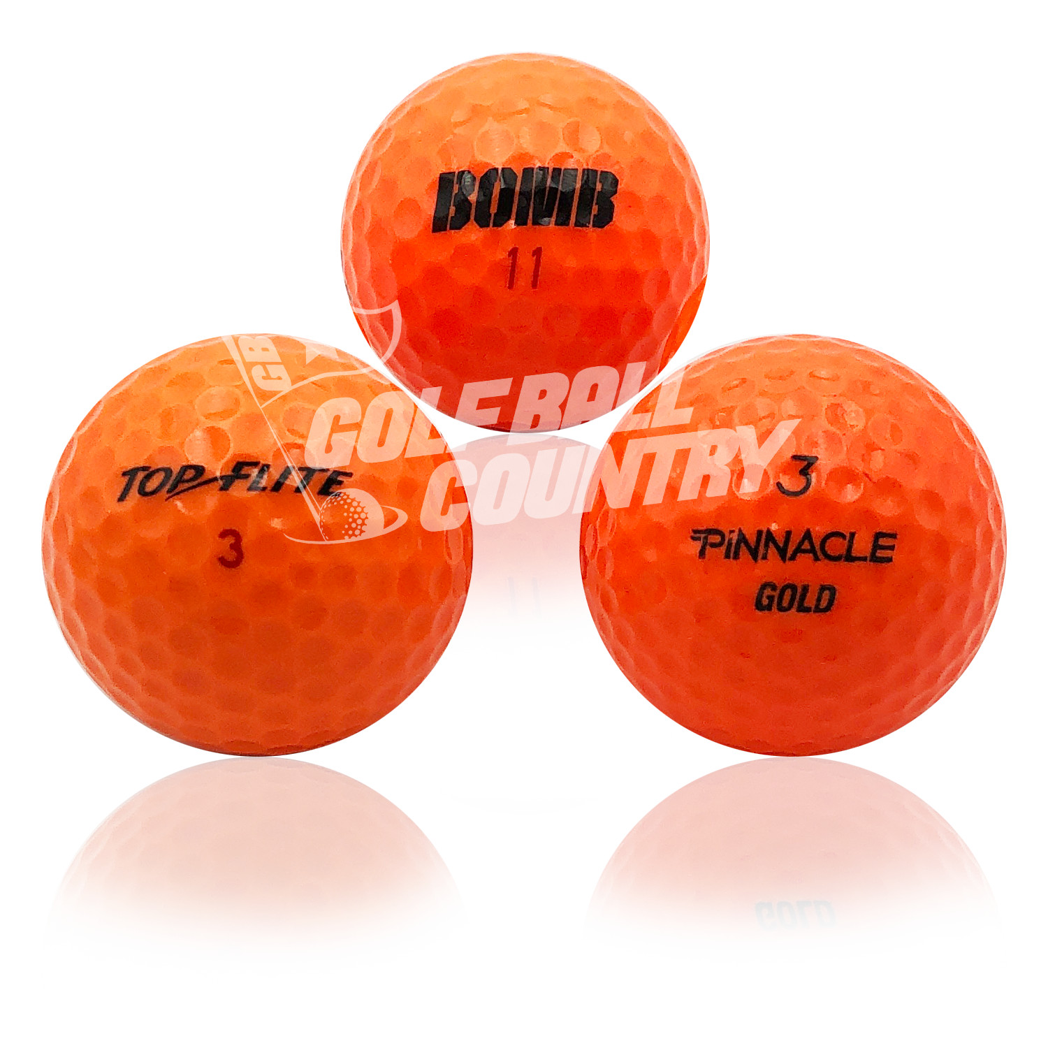 Assorted Brands Orange Mix AAAAA MINT Golf Balls - 24 Pack - FREE Shipping