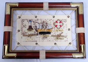 Knotentafel Auf Segeltuch Maritime Wanddeko Mit Seemannsknoten Englisch Ebay