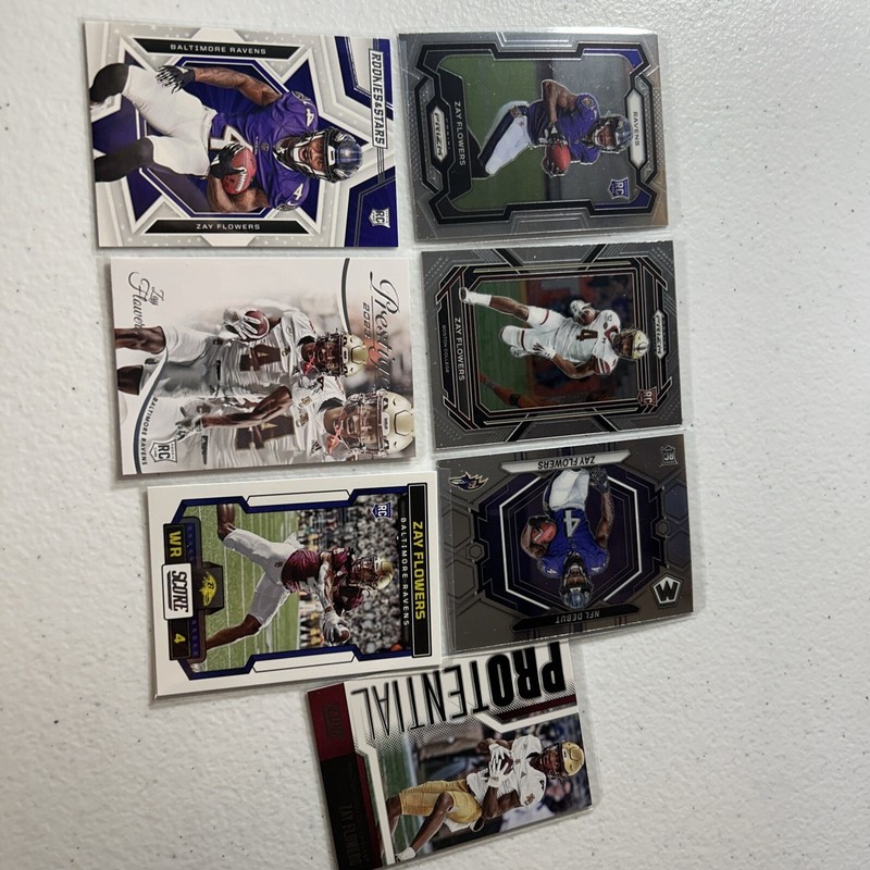 Zay Flowers Rookie RC Card Lot 7 Cards No Duplicates 🔥📈🔥📈