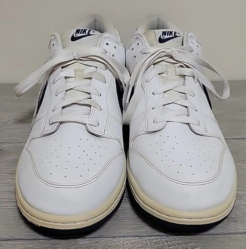 Nike Dunk Low 2012 Obsidian Navy White Rare Vintage 318019-109 Archive Size 13 - Picture 3 of 12