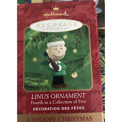 HALLMARK LINUS A Snoopy Christmas Holiday Keepsake Ornament NEW