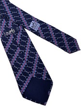 HERMÈS PARIS CRAVATTA UOMO MEN TIE VINTAGE JHF2587