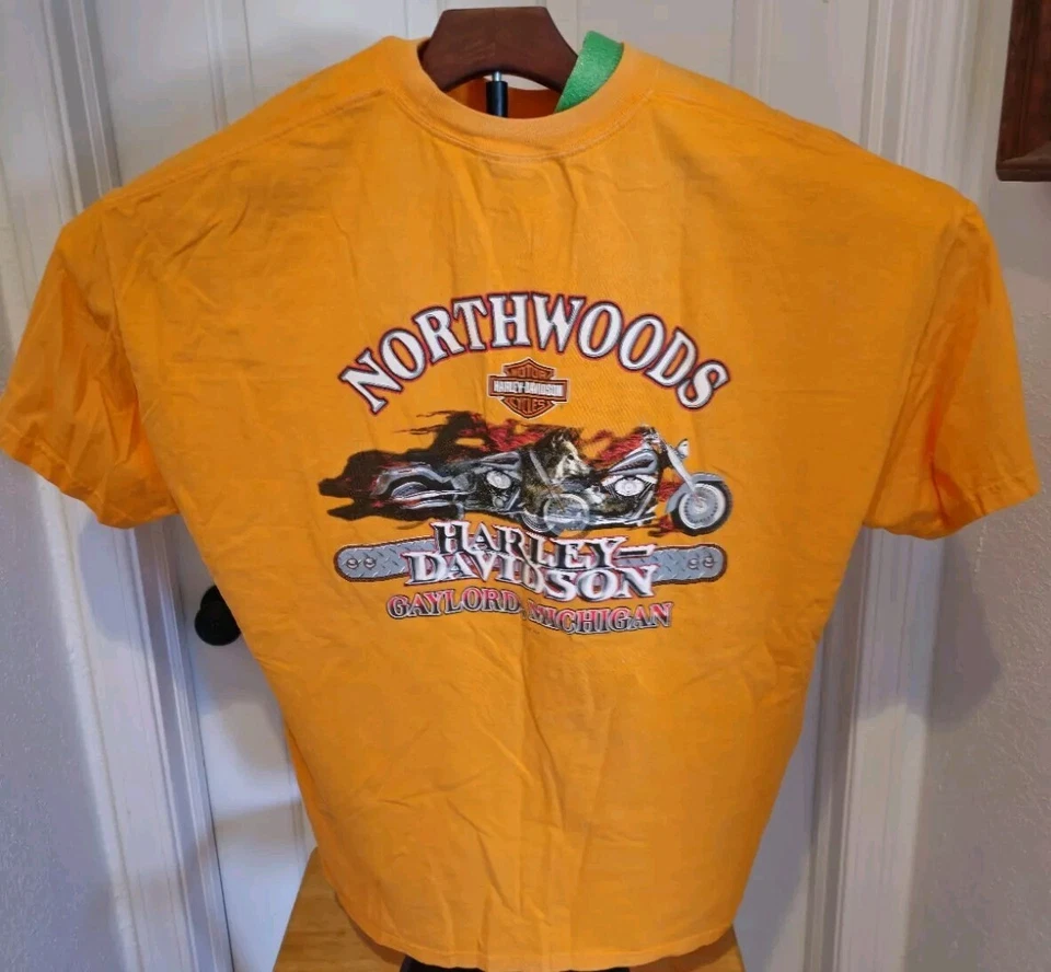 Camiseta Northwoods 2007 Harley-Davidson talla 3XL Gaylord Michigan coleccionable  Foto 2 de 4