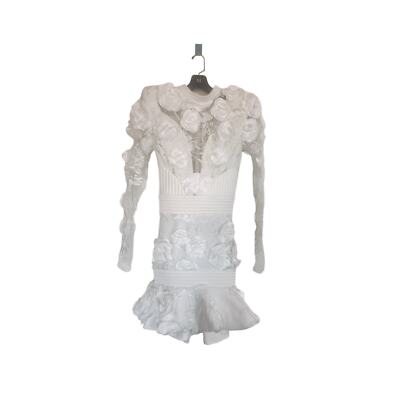 Zhivago Battle Lines Floral Vendetta Minidress white US2 | eBay