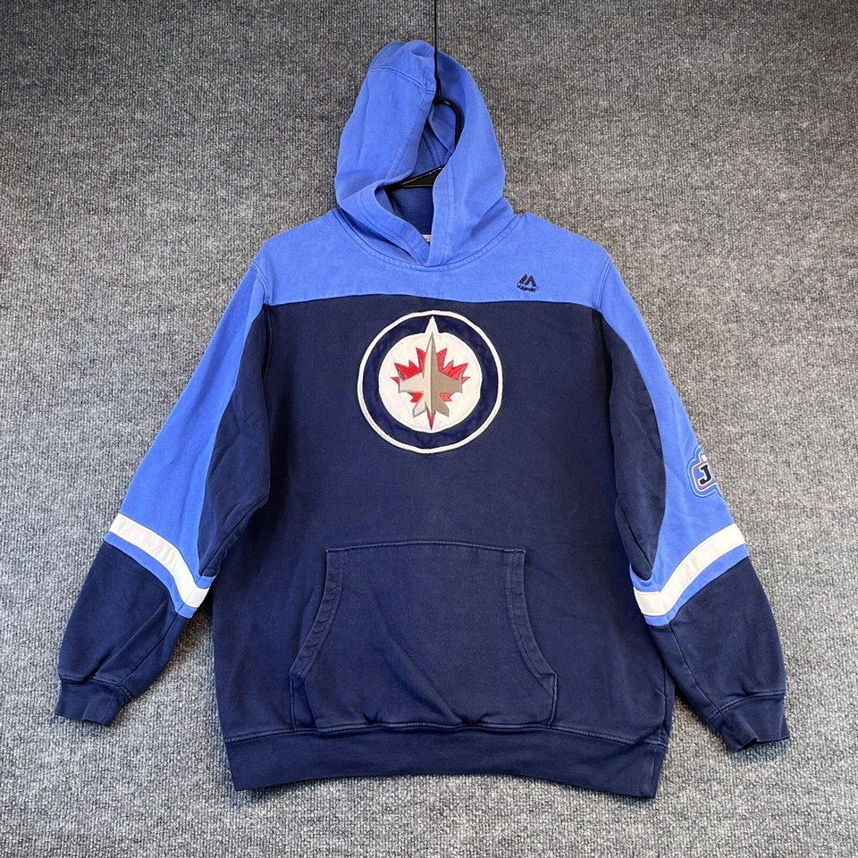 Winnipeg Jets Sudadera con Capucha Juvenil XL Azul Manga Larga Sudadera NHL Foto 2 de 4