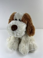 Aurora World Stuffed Animal Plush Hound Dog Two Toned Puppy 11  Sitting Dog Gift