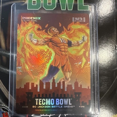 Tecmo Bowl Battle Arena Phoenix City S220 Bo Jackson Holographic Football Card