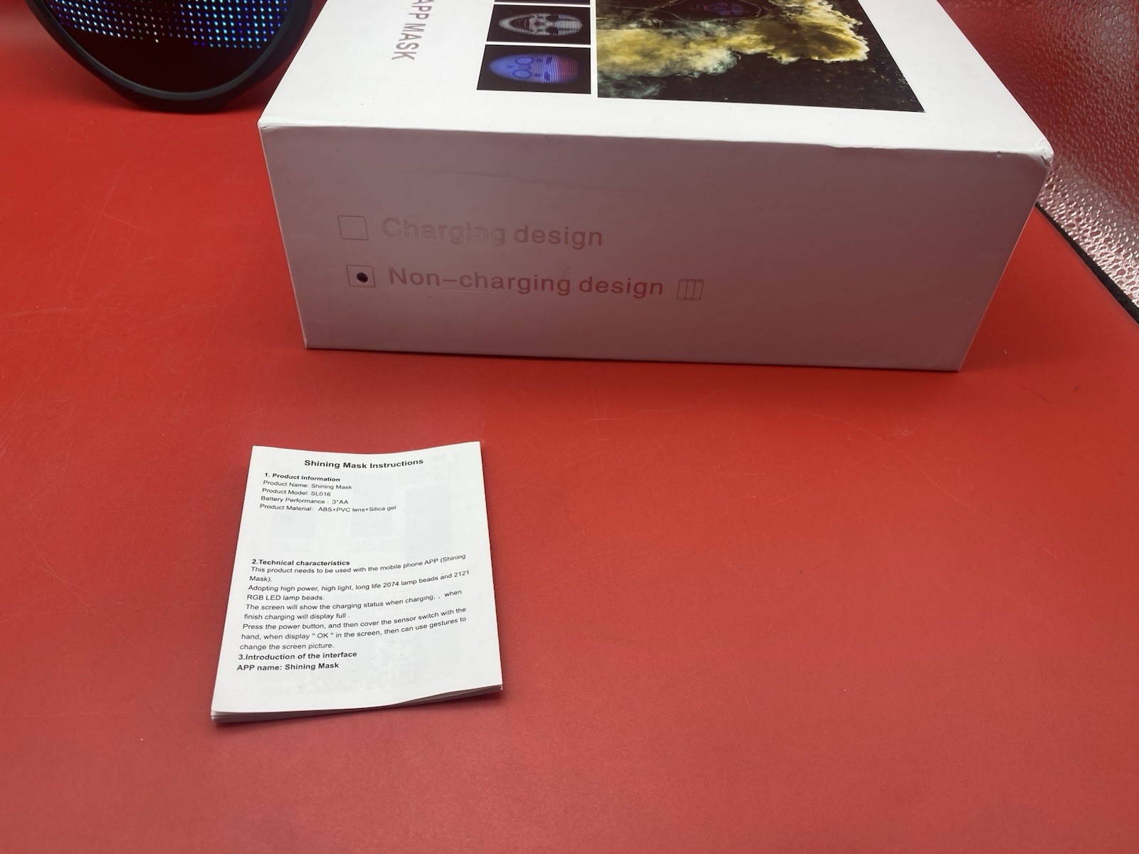 Shining App Mask - Programmable LED, Non-Charging… - image 3