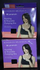 2 PACK Kindred Bravely for Lansinoh Nursing Wearable Pumping Bra, M/L Reg.
