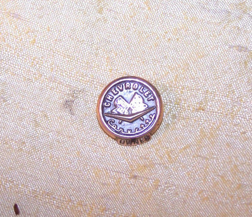 VINTAGE 1/5 10KDP Chevrolet Corvette Owner’s gold-filled pin 1950s–1960s GM