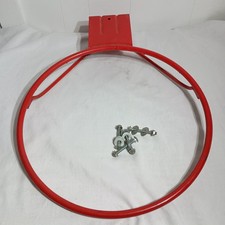 Vintage Metal Huffy Sports Basketball Hoop Full Size Indoor Outdoor 19" Red