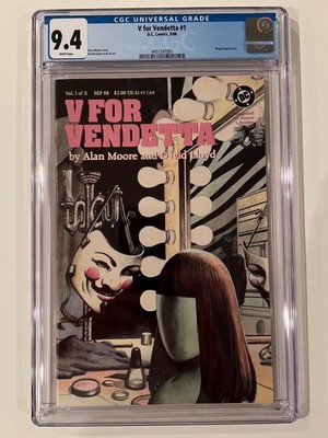 V For Vendetta #1 CGC 9.4 NM (Upcoming James Gunn Live-Action HBO T.V. Series!)