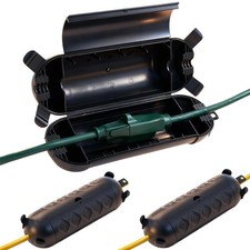 HONDERSON 3PK Outdoor Extension Cord Cover Outside Waterproof, Black