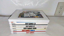 SET OF 6 NINTENDO WII JUST DANCE GAMES - DANCE/DANCE 2/3/4/2016/KIDS 2 - TESTED