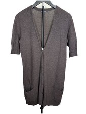 EILEEN FISHER Short Sleeve Cardigan Women’s Sz S Wool Cashmere Button Front
