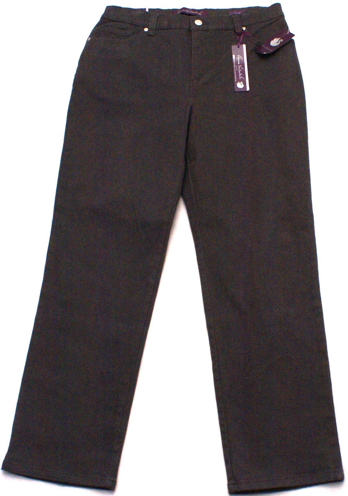 Womens Gloria Vanderbilt Gray Tapered Classic Rise Slimming 