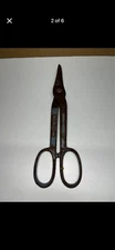 VINTAGE HOUSEHOLD 12”DROP FORGED SOLID STEEL TIN SNIPS
