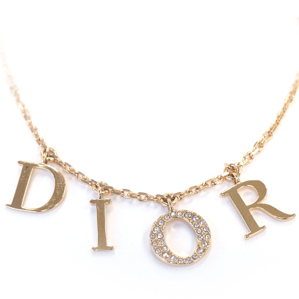 Christian Dior Revolution Necklace N1308DVOCY Gold Metal 8g Box